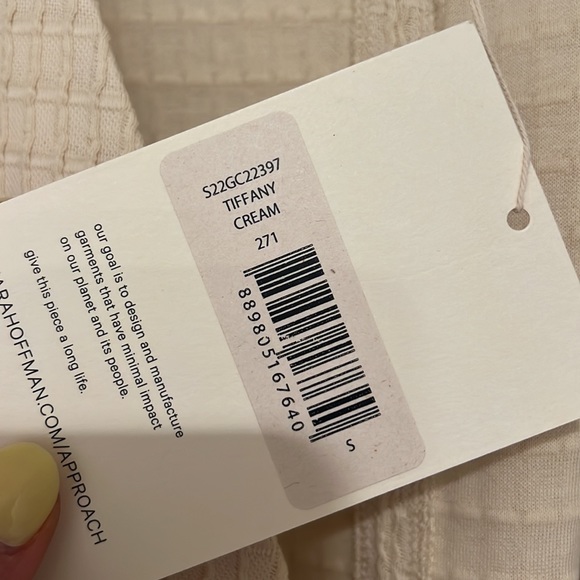 NWT Mara Hoffman Tiffany Dress in Cream Sz S - Picture 5 of 7